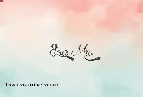 Elsa Miu