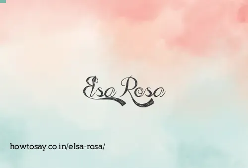 Elsa Rosa