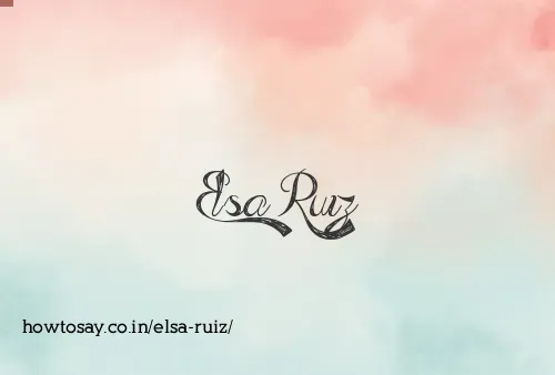 Elsa Ruiz