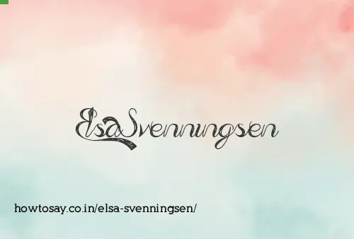Elsa Svenningsen