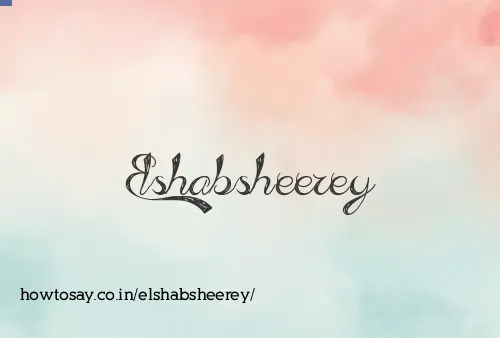 Elshabsheerey