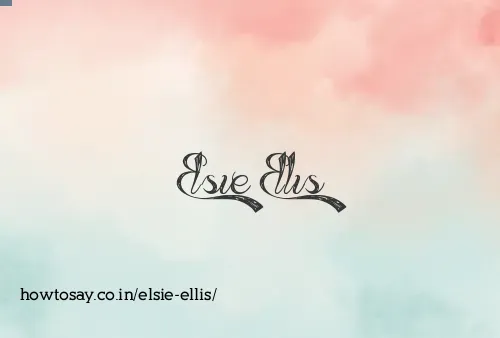 Elsie Ellis