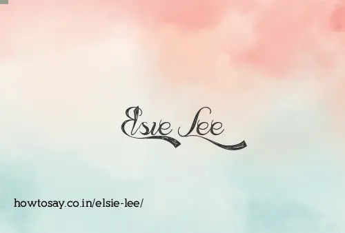 Elsie Lee