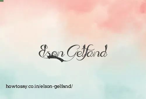 Elson Gelfand