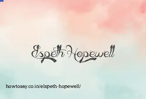 Elspeth Hopewell
