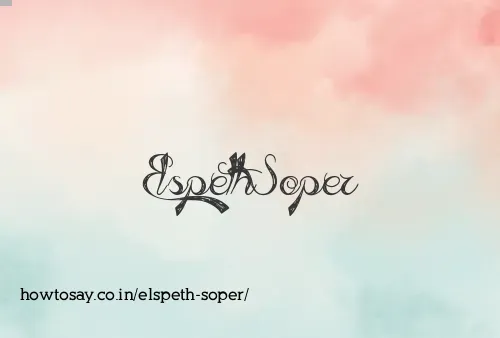 Elspeth Soper