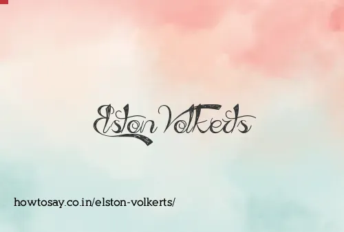 Elston Volkerts