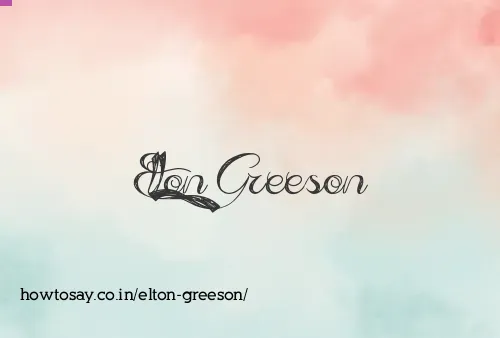 Elton Greeson
