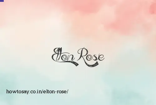Elton Rose