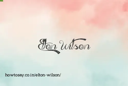 Elton Wilson