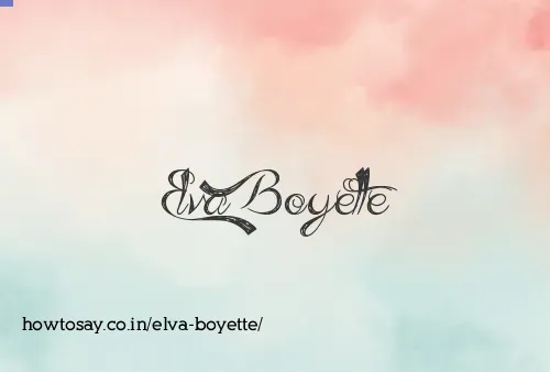 Elva Boyette