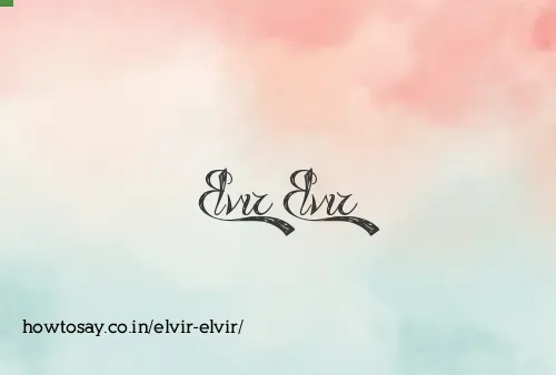 Elvir Elvir