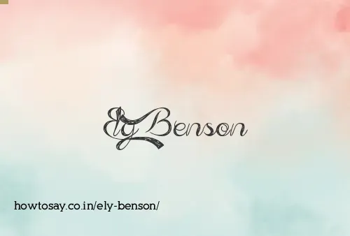 Ely Benson
