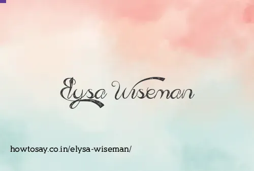 Elysa Wiseman