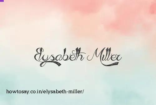 Elysabeth Miller