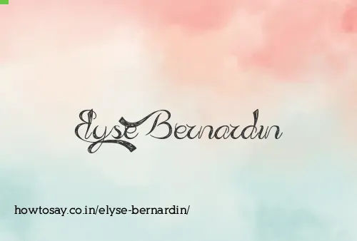 Elyse Bernardin