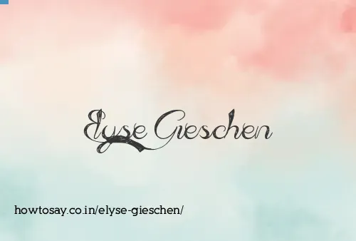 Elyse Gieschen
