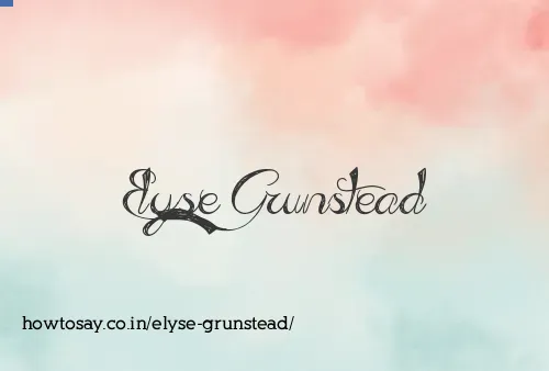 Elyse Grunstead