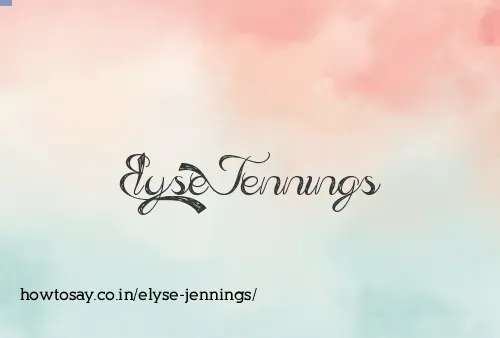 Elyse Jennings