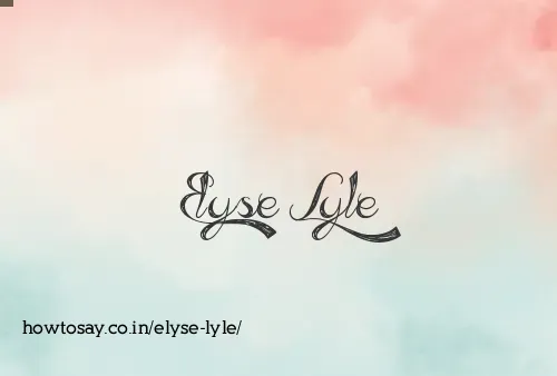 Elyse Lyle