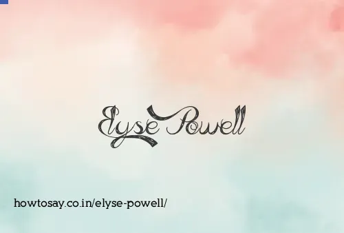 Elyse Powell