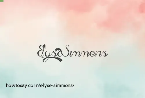 Elyse Simmons