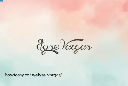 Elyse Vargas