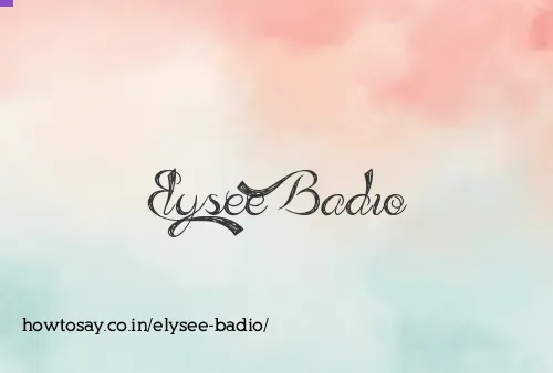 Elysee Badio