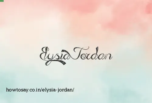 Elysia Jordan