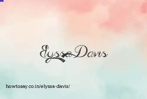Elyssa Davis