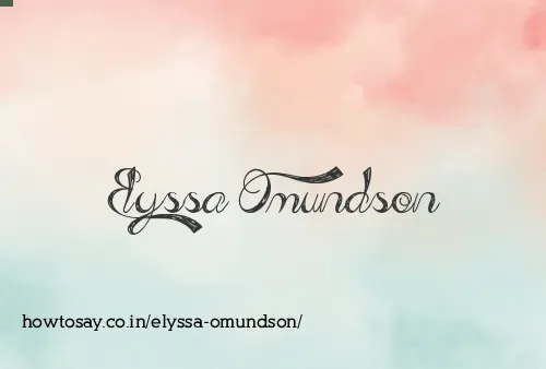 Elyssa Omundson