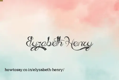 Elyzabeth Henry