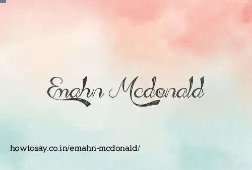 Emahn Mcdonald