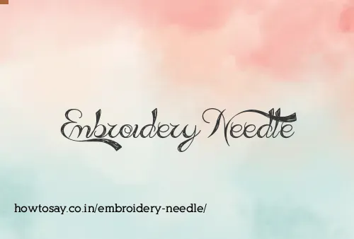 Embroidery Needle
