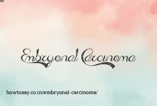 Embryonal Carcinoma