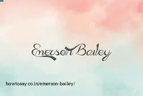 Emerson Bailey