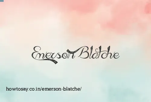 Emerson Blatche
