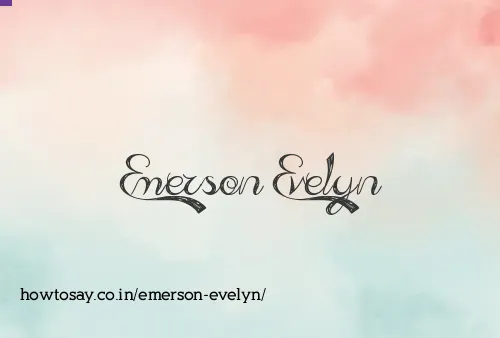 Emerson Evelyn