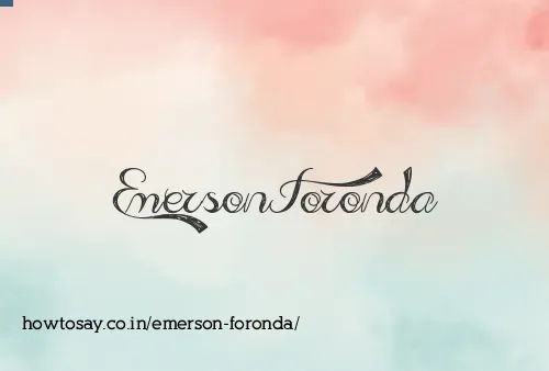 Emerson Foronda