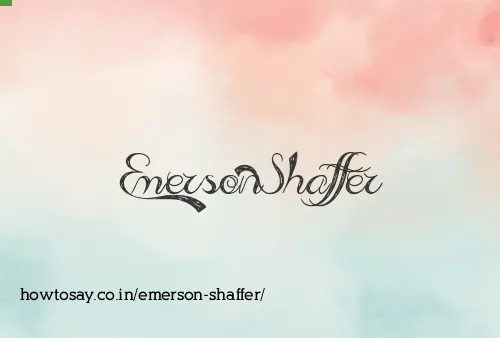 Emerson Shaffer