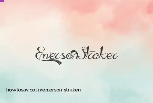 Emerson Straker