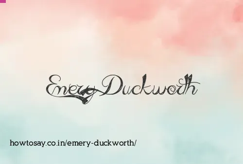 Emery Duckworth