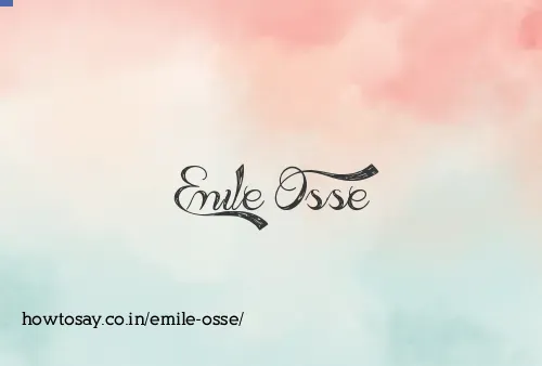 Emile Osse