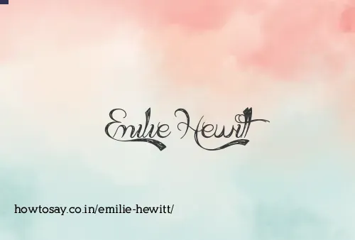 Emilie Hewitt