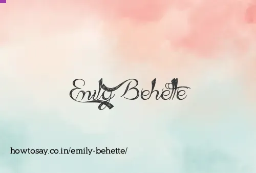 Emily Behette