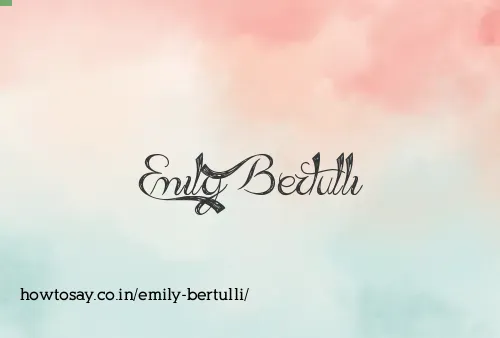 Emily Bertulli