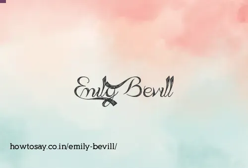 Emily Bevill