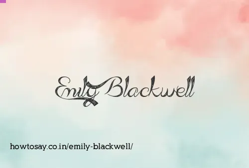 Emily Blackwell