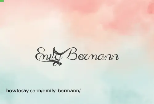 Emily Bormann