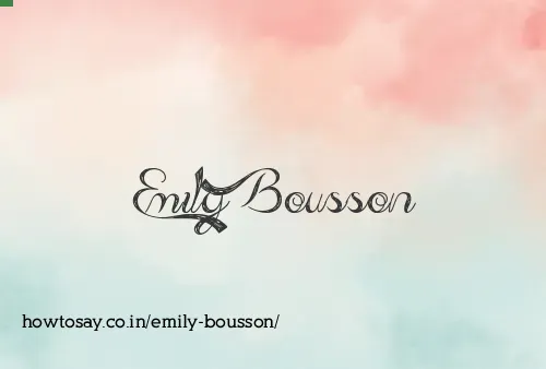 Emily Bousson